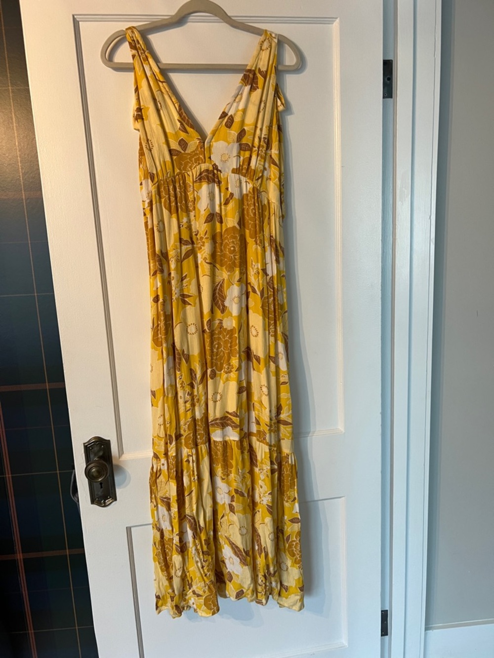 Abercrombie & Fitch Yellow Floral Maxi Dress